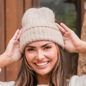 Tan beanie New!